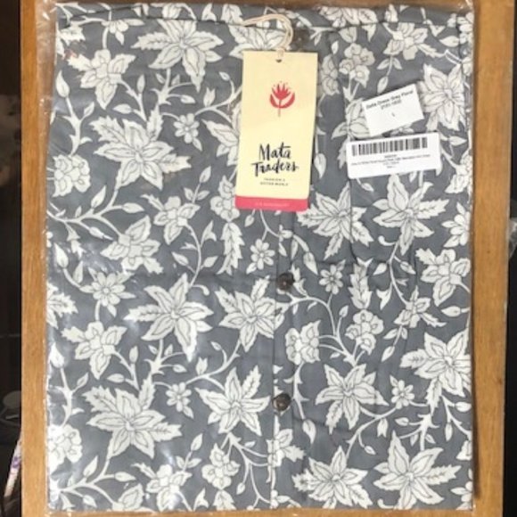 Mata Traders Della Dress Grey Floral NWT - Picture 6 of 9